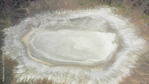 This place is called the Al Wabah (Maqla Tamia in Arabic). It is a volcanic crater located on the western edge of the Hafer Kishb basaltic plateau that contains many volcanic cones. photo