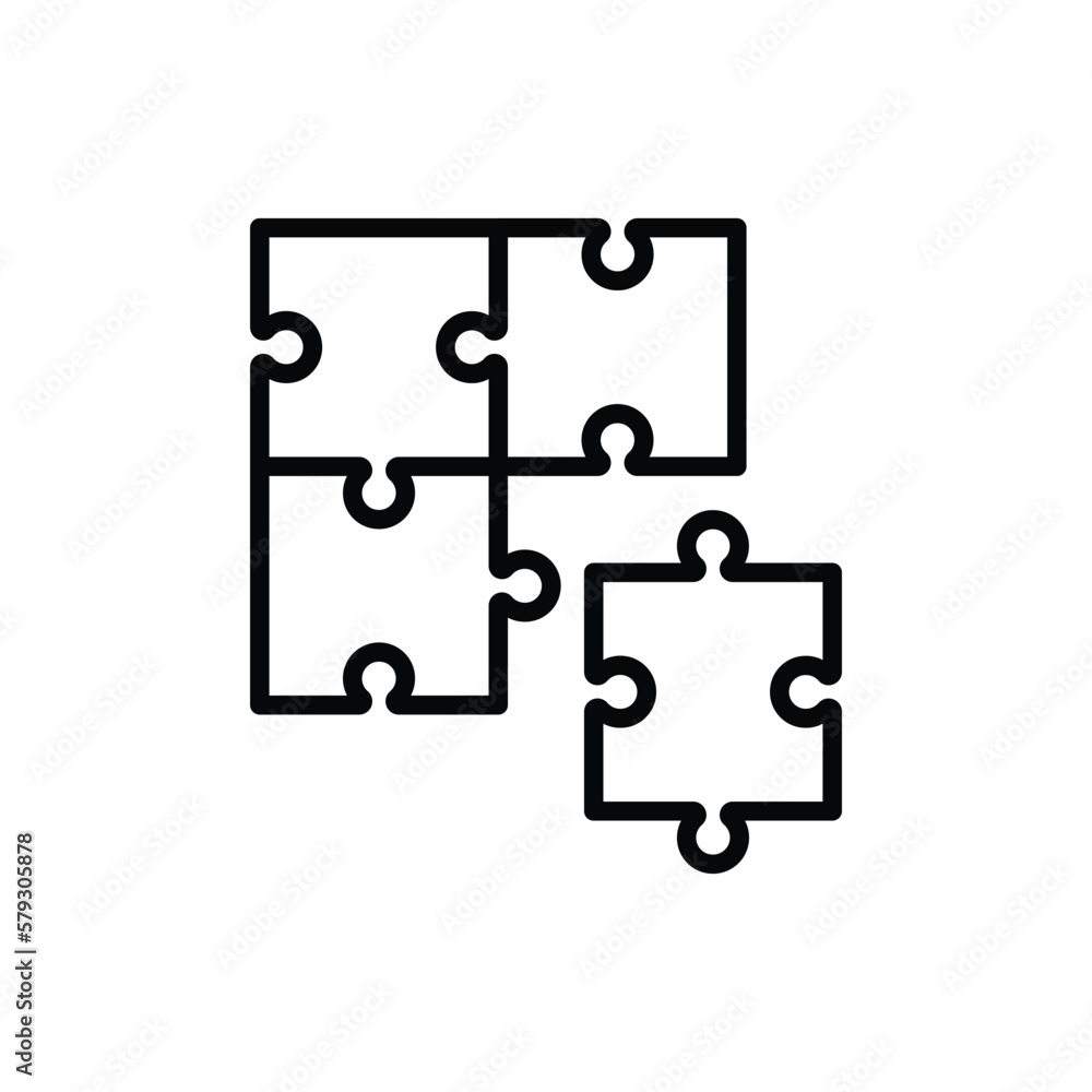 Teamwork symbol. Four pieces of puzzle. Flat icon. Trust, unity, connection. Modern vector illustration. Teamwork symbol. Four pieces of puzzle. Flat icon. Trust, unity, connection. Modern vector illustration.