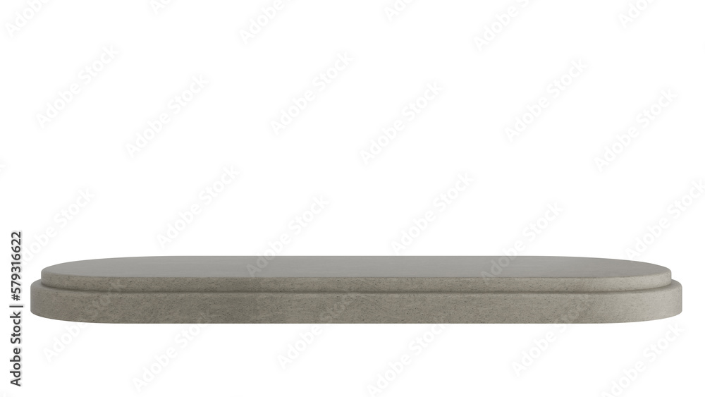Concrete Podium Product Display Stand On Transparent Background Minimal Showcase. 3D Render Illustration Concrete Podium Product Display Stand On Transparent Background Minimal Showcase. 3D Render Illustration