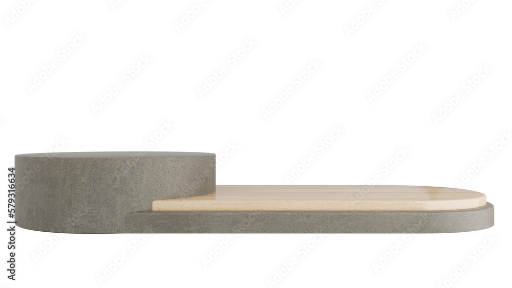 Concrete Podium Product Display Stand On Transparent Background Minimal Showcase. 3D Render Illustration Concrete Podium Product Display Stand On Transparent Background Minimal Showcase. 3D Render Illustration