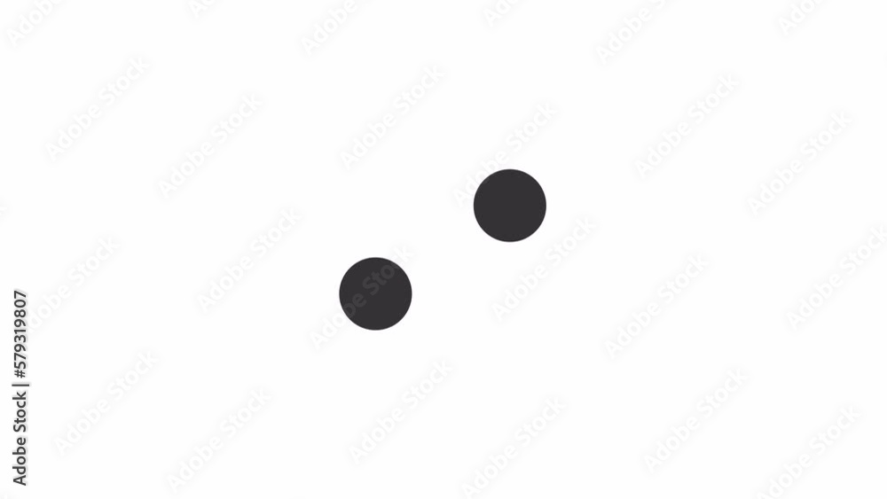 Animated two dots spinning loader. Rotation. Simple black and white loading icon. 4K video footage with alpha channel transparency. Wait-animation progress indicator for web UI design Animated two dots spinning loader. Rotation. Simple black and white loading icon. 4K video footage with alpha channel transparency. Wait-animation progress indicator for web UI design