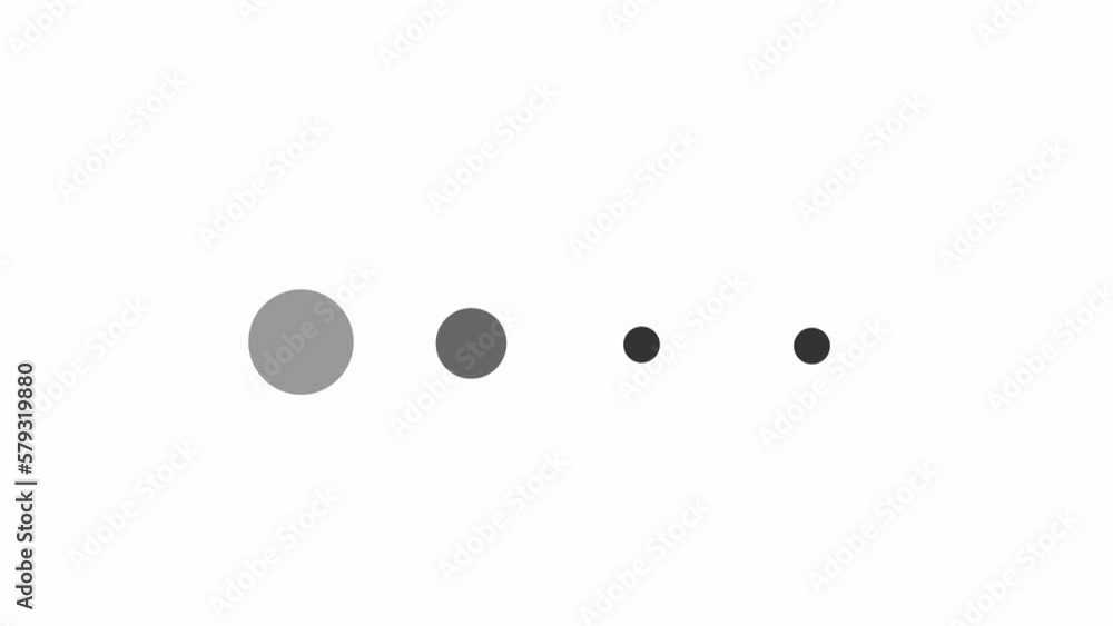 Animated 4 dots blinking loader. Ellipsis. Simple black and white loading icon. 4K video footage with alpha channel transparency. Wait-animation progress indicator for web UI design Animated 4 dots blinking loader. Ellipsis. Simple black and white loading icon. 4K video footage with alpha channel transparency. Wait-animation progress indicator for web UI design