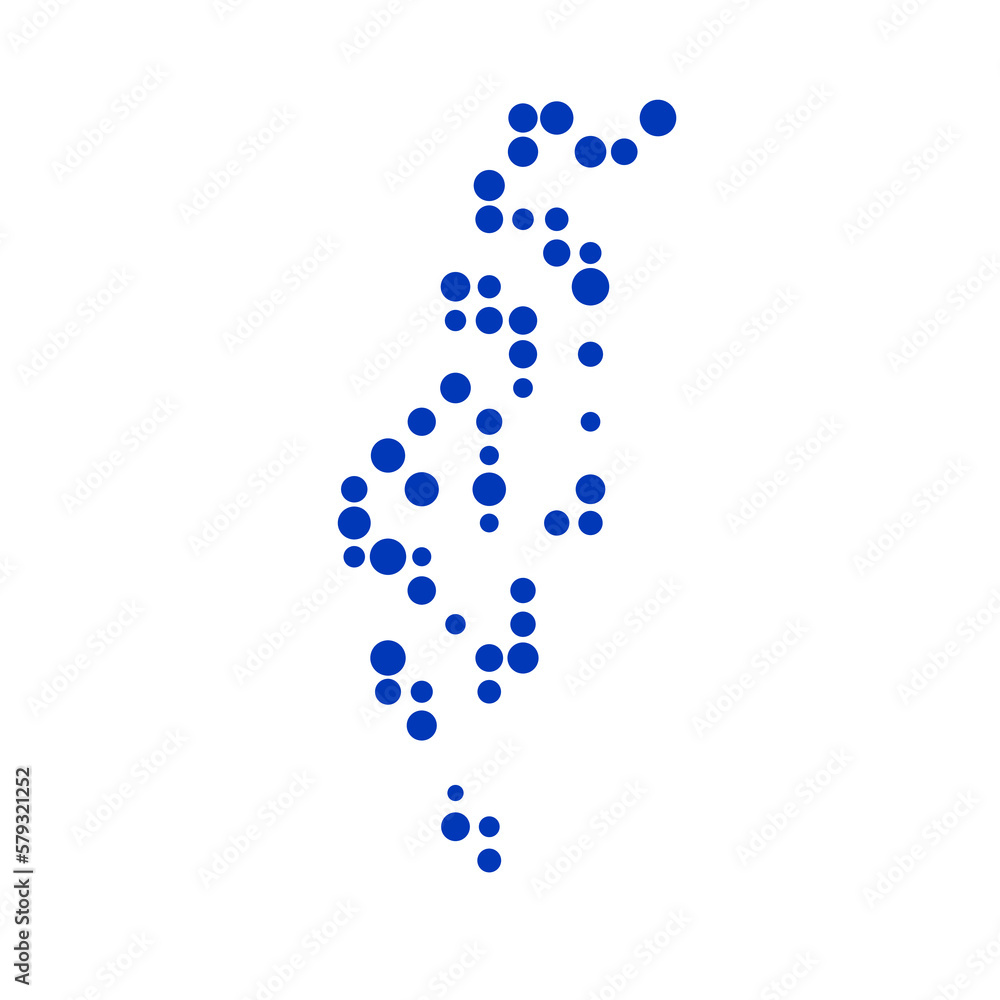 Israel Silhouette Pixelated pattern map illustration
