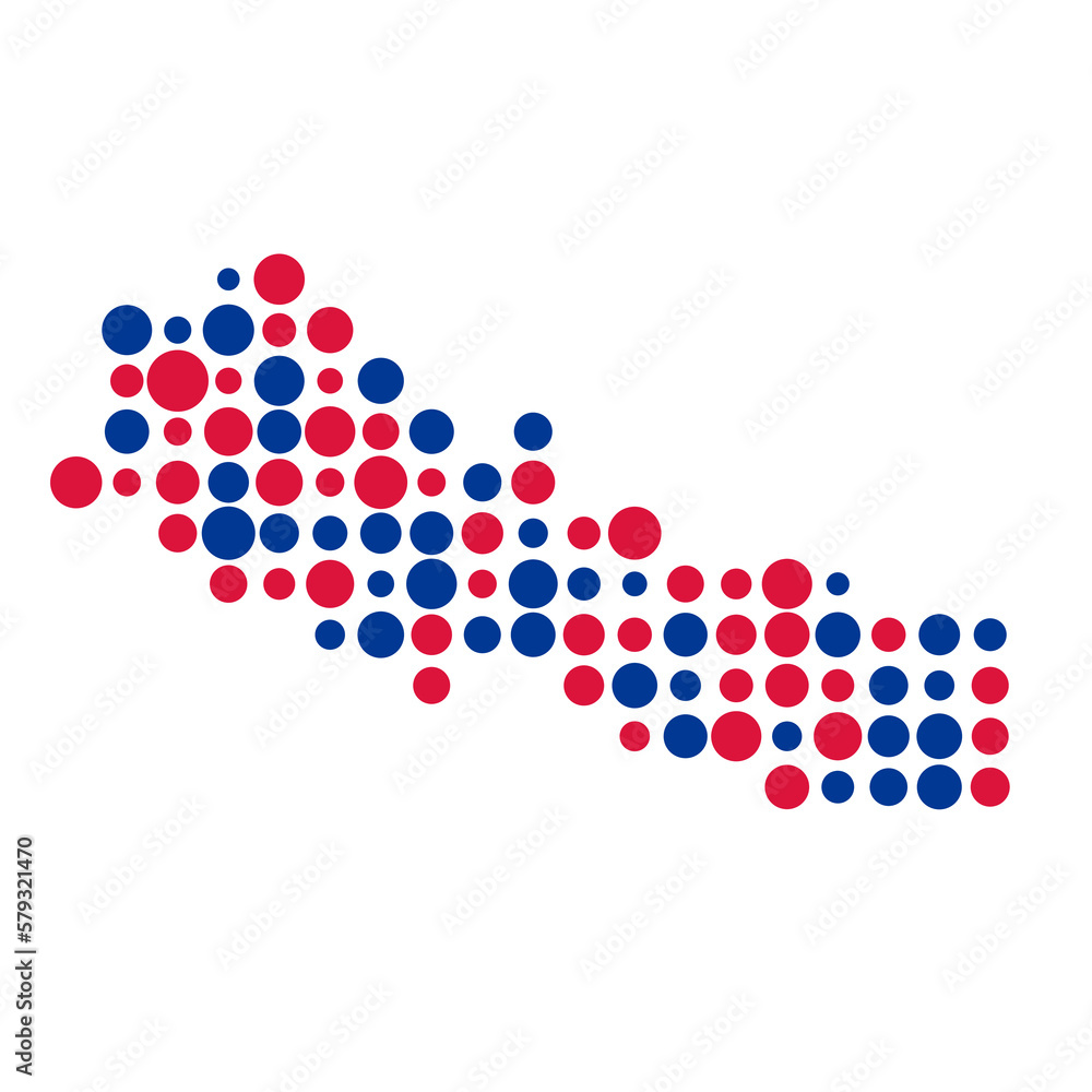 Nepal Silhouette Pixelated pattern map illustration Nepal Silhouette Pixelated pattern map illustration