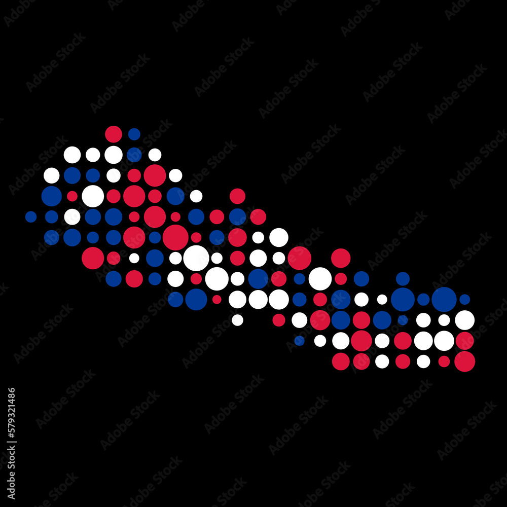 Nepal Silhouette Pixelated pattern map illustration Nepal Silhouette Pixelated pattern map illustration