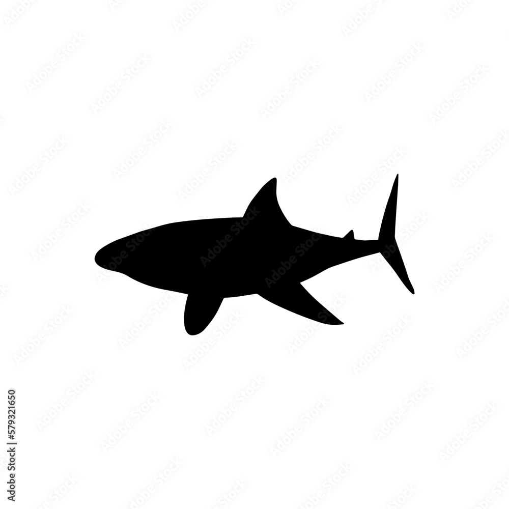 Shark. Sea animal. Marine animal in Scandinavian style. Shark. Sea animal. Marine animal in Scandinavian style.
