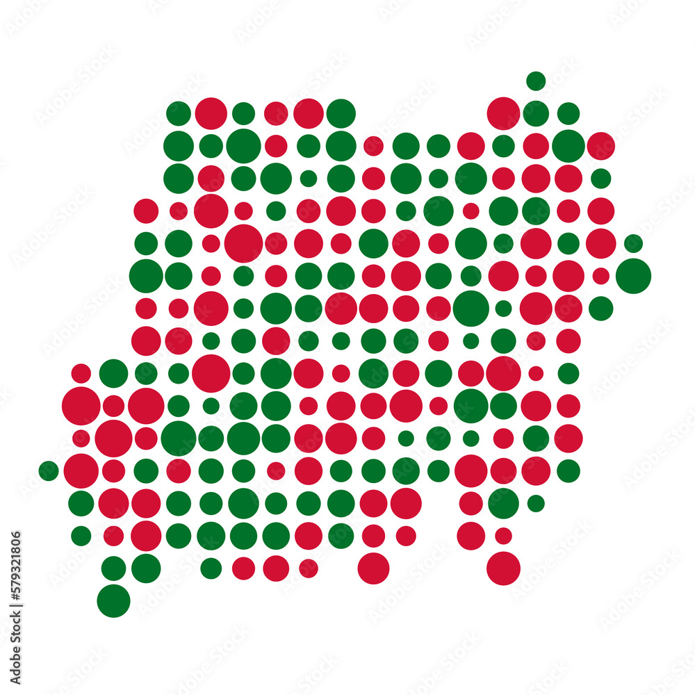 Sudan Silhouette Pixelated pattern map illustration Sudan Silhouette Pixelated pattern map illustration