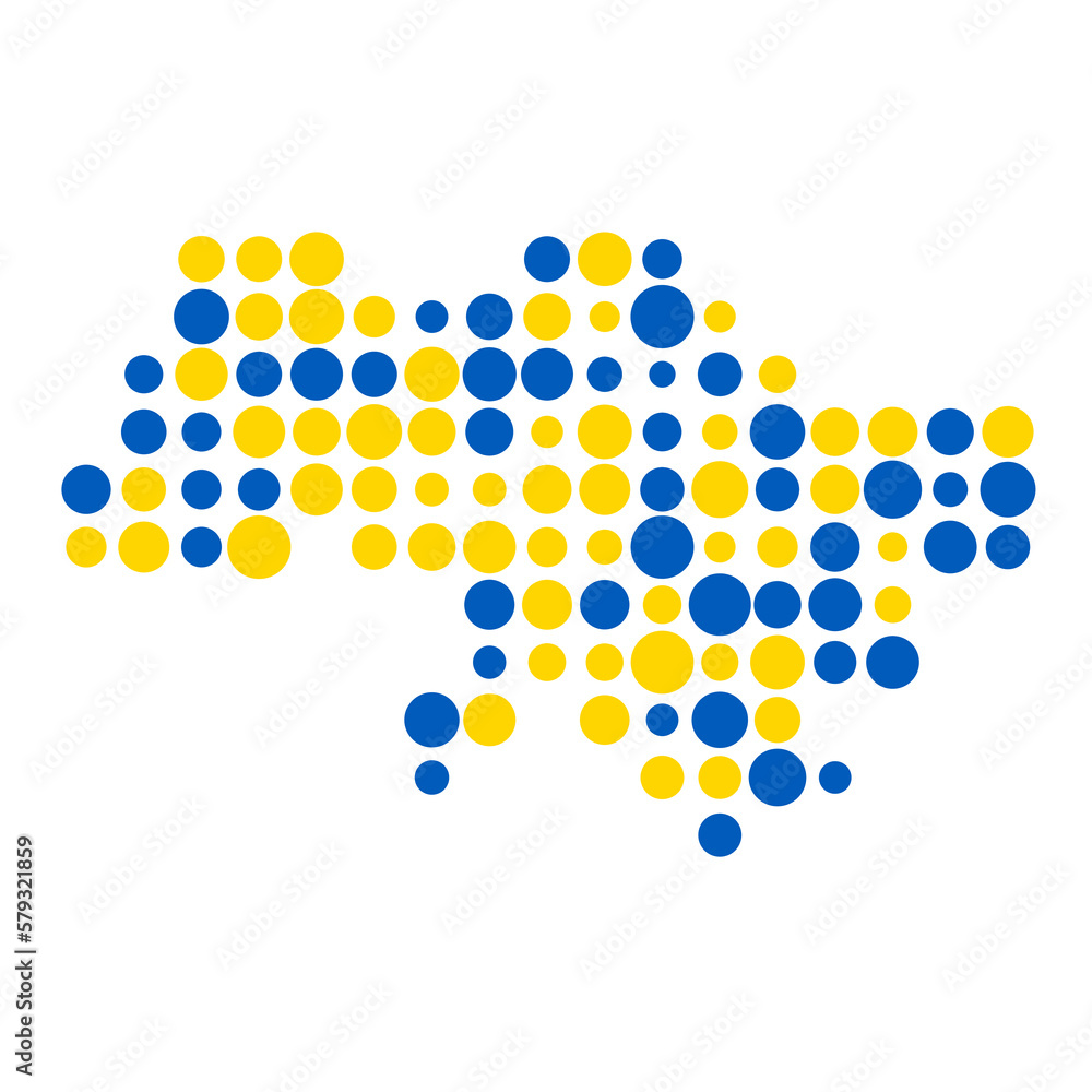 Ukraine Silhouette Pixelated pattern map illustration Ukraine Silhouette Pixelated pattern map illustration