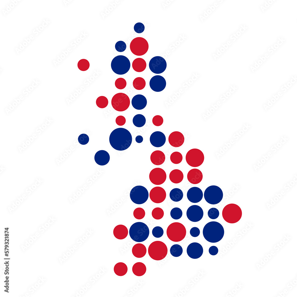 United kingdom Silhouette Pixelated pattern map illustration United kingdom Silhouette Pixelated pattern map illustration