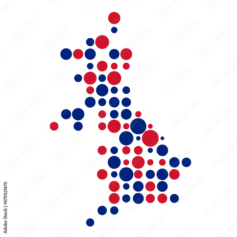 United kingdom Silhouette Pixelated pattern map illustration United kingdom Silhouette Pixelated pattern map illustration