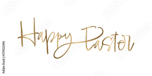 Happy Easter gold, writing easter, grafics social media