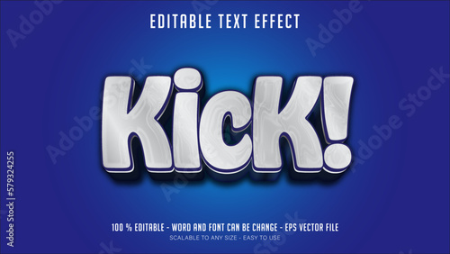kick editable text effect