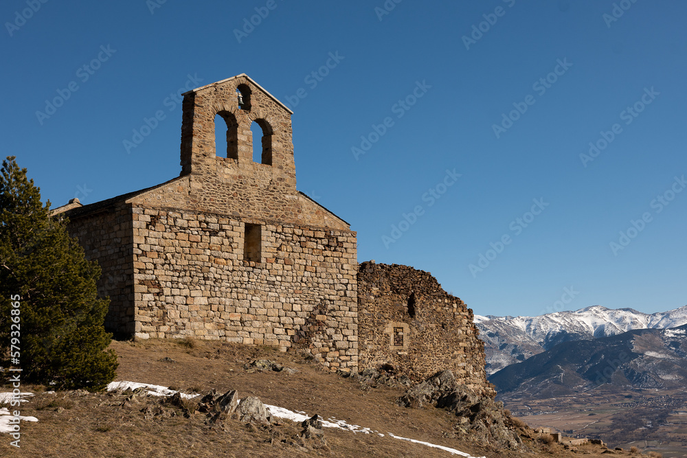 Church of bell-lloch pyrénées orientales
church in the mountains