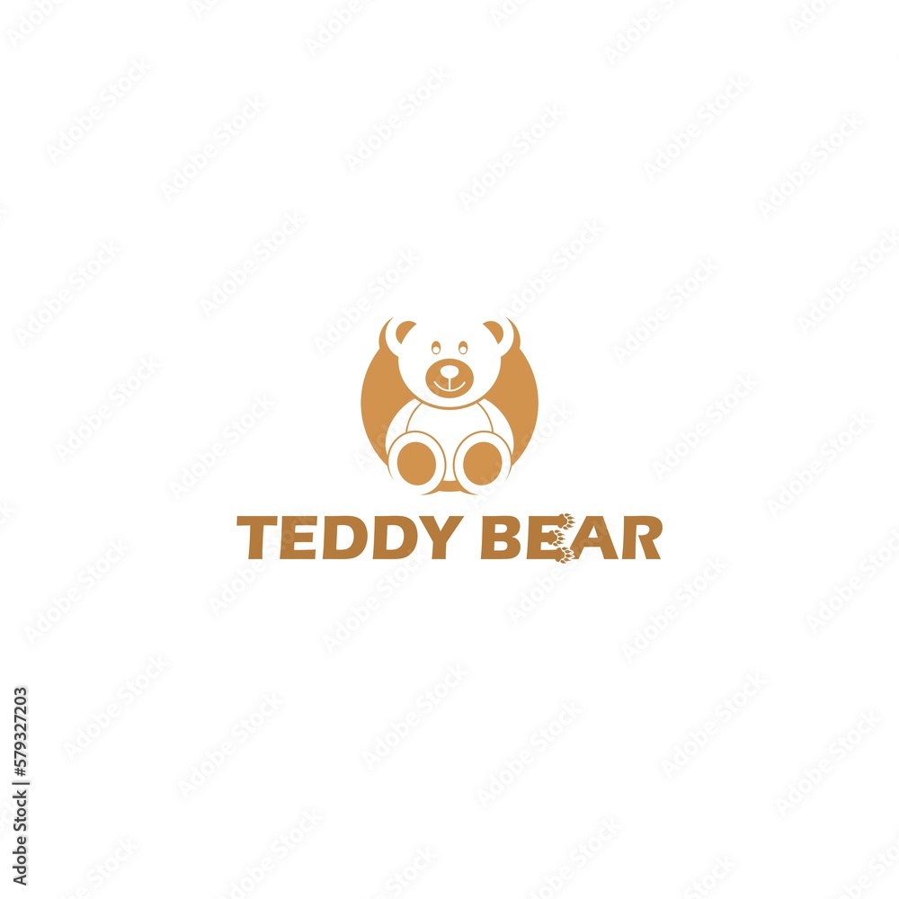 Teddy Bear logo icon isolated on white background Teddy Bear logo icon isolated on white background