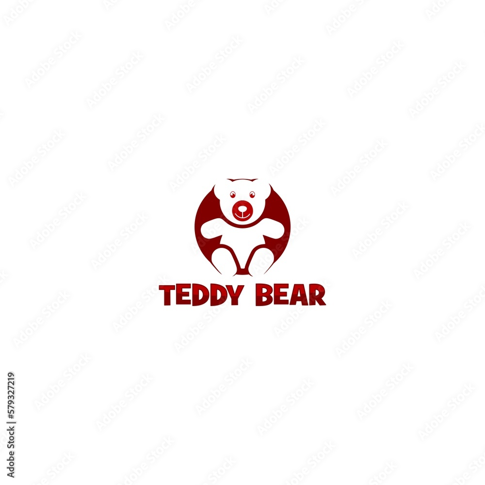 Teddy Bear logo icon isolated on white background Teddy Bear logo icon isolated on white background