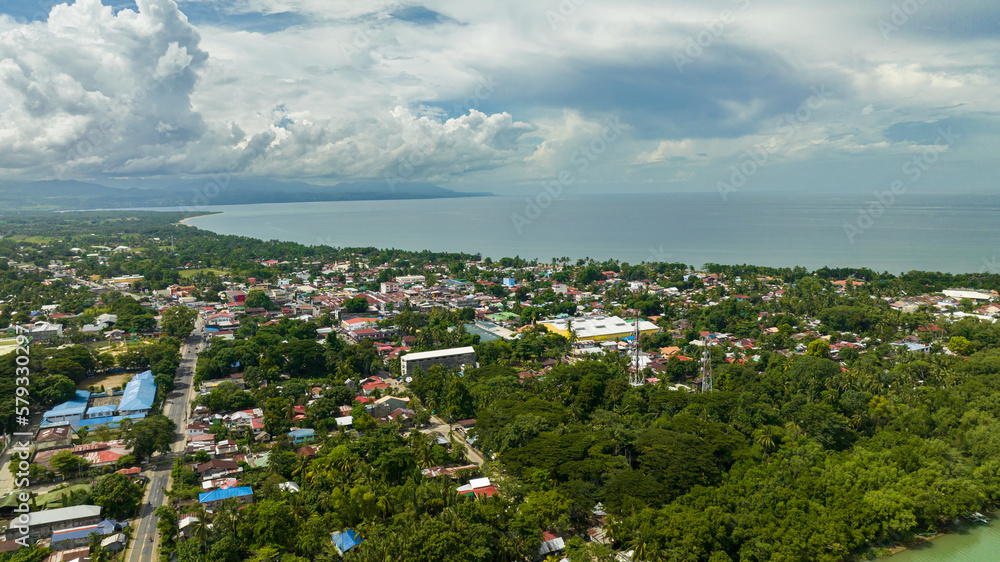 Coastal city Bayawan by the sea. Negros Oriental, Philippines. Coastal city Bayawan by the sea. Negros Oriental, Philippines.