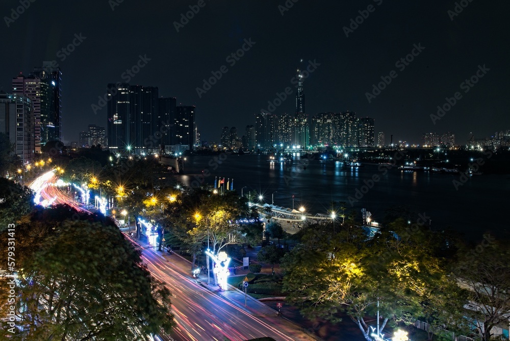 Saigon Night River View
