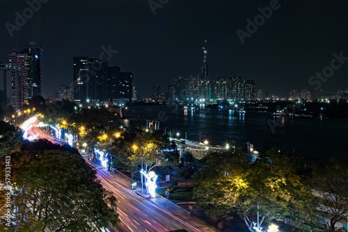 Saigon Night River View