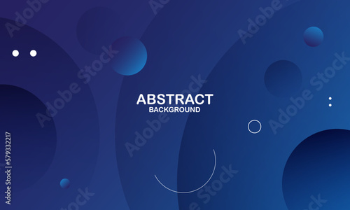 Abstract blue background with circles. Dynamic shapes composition. Eps10 vector