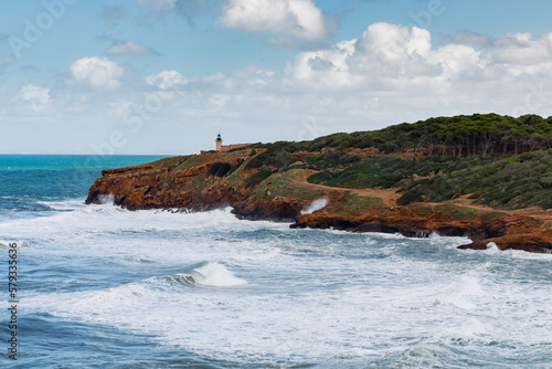 Famous Roman ruin at the city of tipasa, in the heart of ancient Rome in algeria