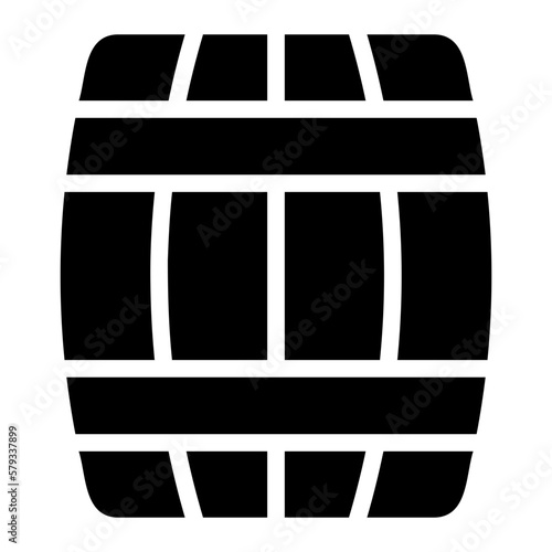 barrel glyph icon