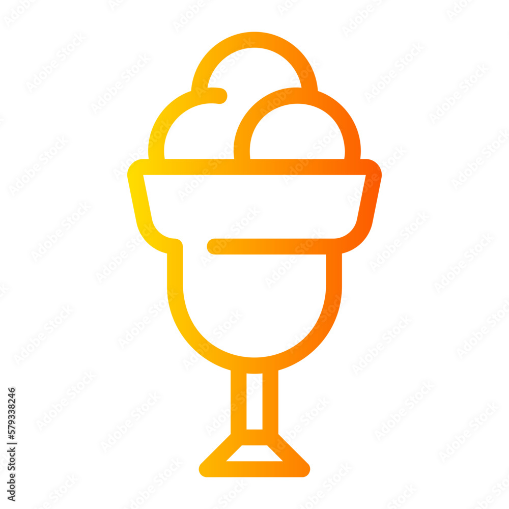 ice cream gradient icon ice cream gradient icon