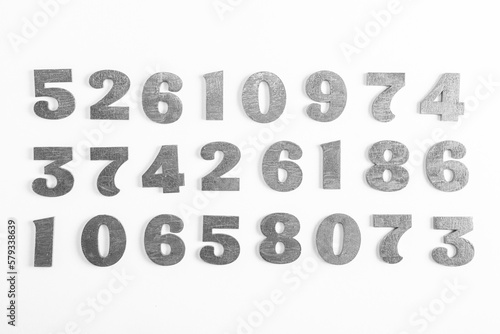 Background of numbers. from zero to nine. Finance data concept. Mathematic. Seamless pattern with numbers. financial crisis concept. Business success.