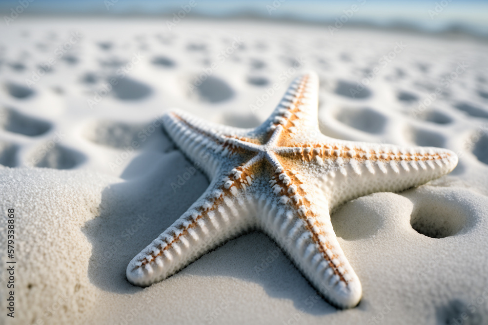 quick fish on white beach, AI generate quick fish on white beach, AI generate