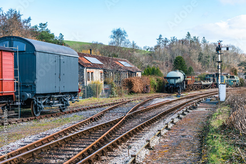South Devon Railway Trust in Staverton - English Village, Totnes, Devon, England, UK