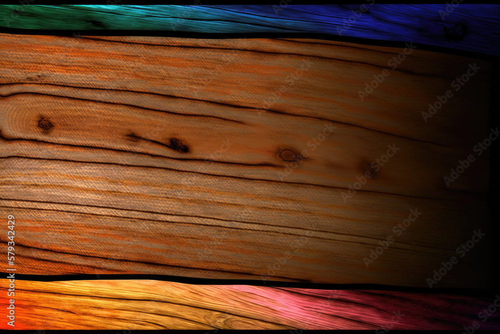 Fototapeta premium Multicolored wood texture background. Generative AI