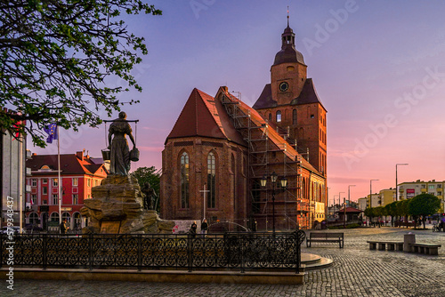 kościół, katedra, zabytek, gotyk, Gorzów , Gorzów Wlkp. , polska, rynek, stare miasto