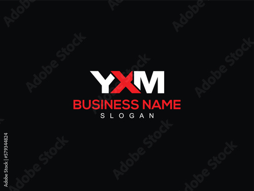 Initial YXM, y x m, yxm Minimalist Letter Logo Icon Vector