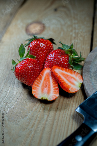 red juicy strawberry 