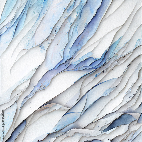 Wallpaper Mural Abstract relief crumpled craft paper blank texture. Generative AI.  Torontodigital.ca