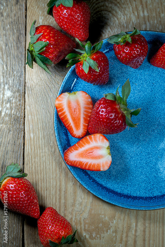 red juicy strawberry 