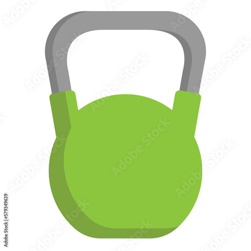 Illustration of Kettlebell design Flat Icon