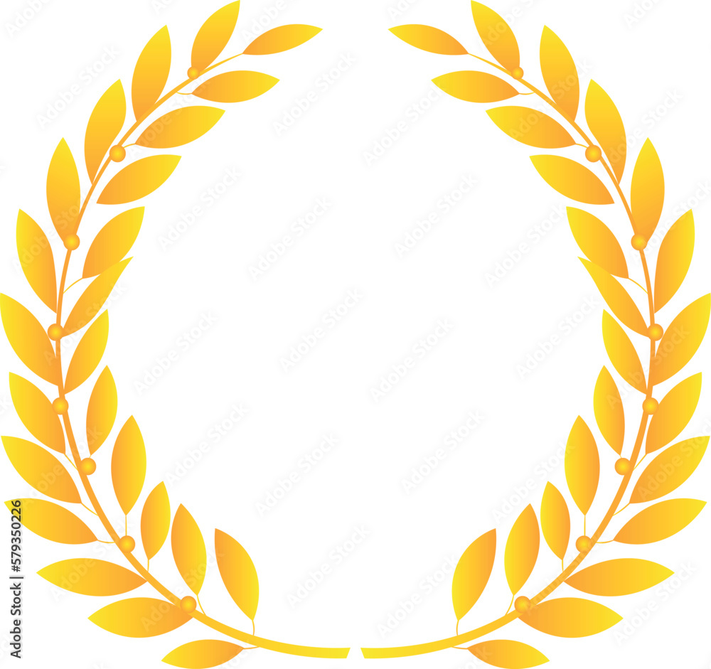 The laurel gold wreath for winners The laurel gold wreath for winners