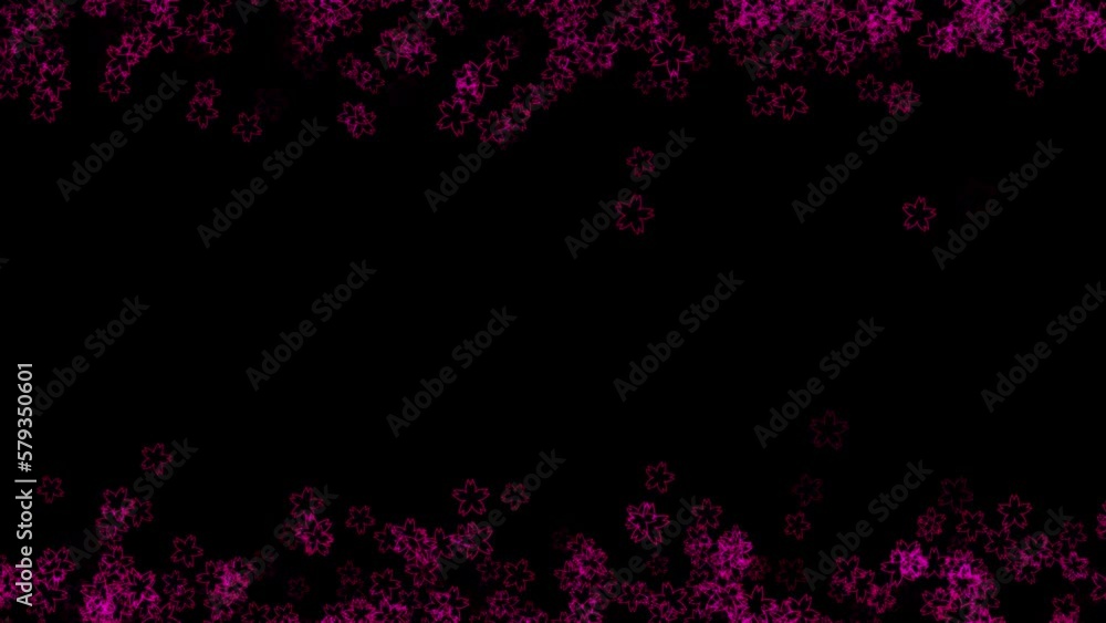 cherry blossom loop background material cherry blossom loop background material