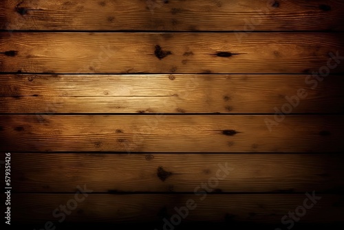 It has the feel of a wooden table. Wooden background, brown. Generative AI