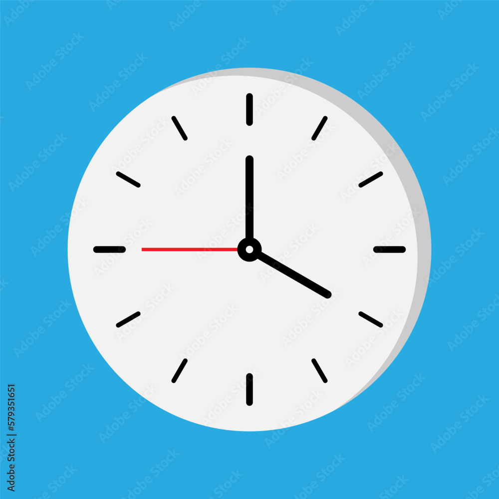 Clock. Wall clock. Minimalistic design clock. Timer. Vector Clock. Wall clock. Minimalistic design clock. Timer. Vector