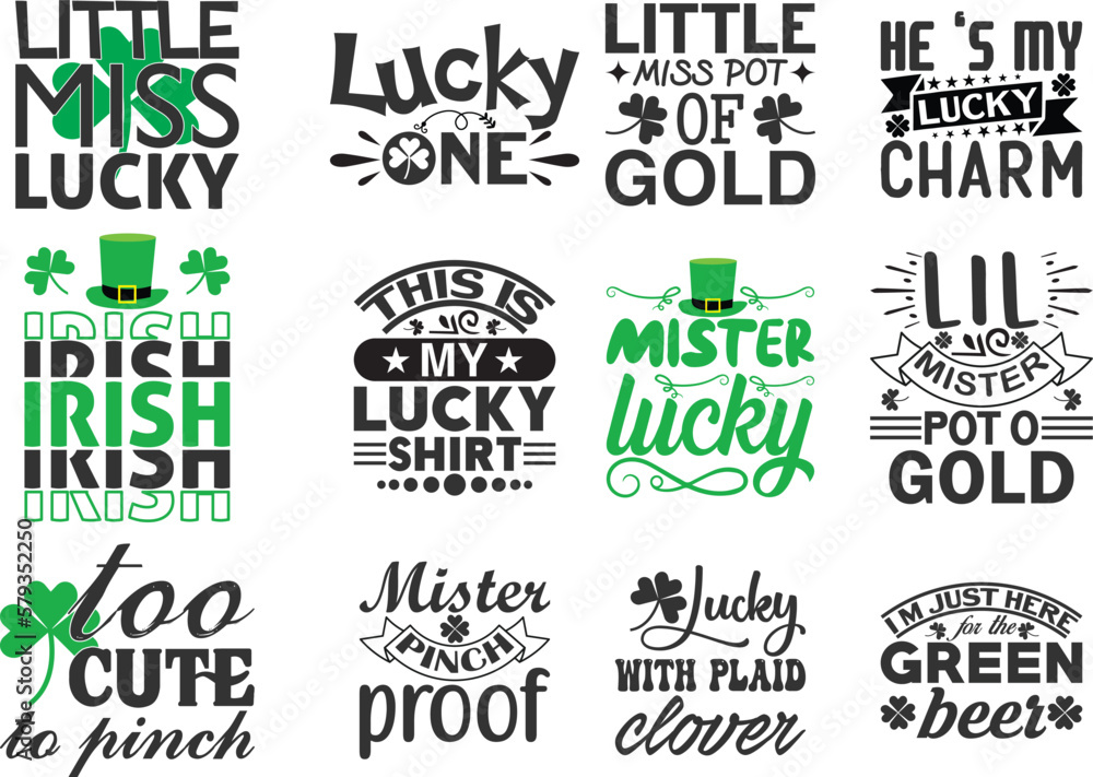 Obraz premium St Patrick day SVG Bundle Design