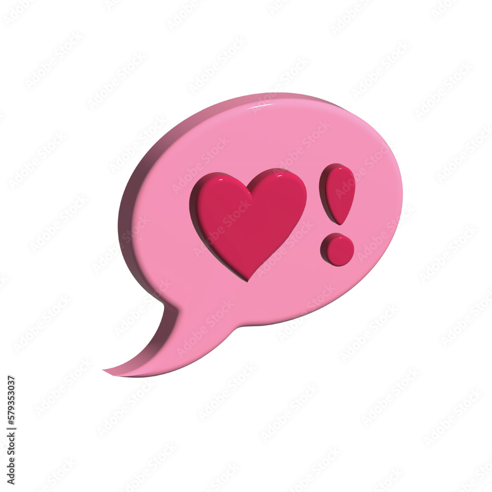 chat bubble3d rendering illustration chat bubble3d rendering illustration