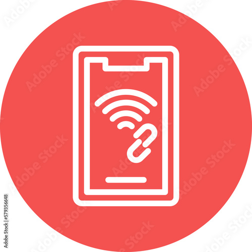 Vector Design Mobile Hotspot Icon Style