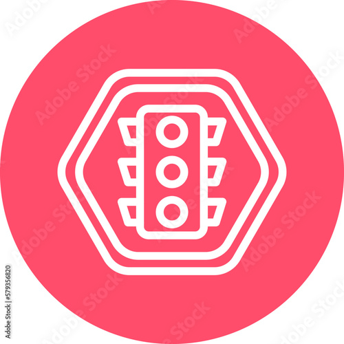 Vector Design Traffic Lights Icon Style