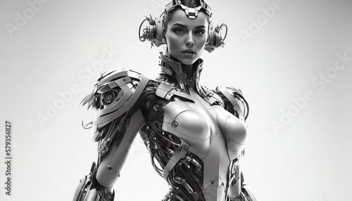 model posing woman robot 