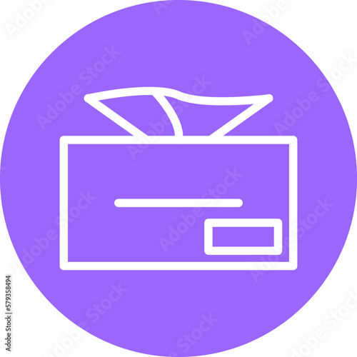 Vector Design Tissue Box Icon Style
