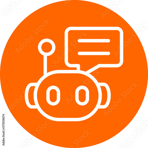 Vector Design Chat Bot Icon Style