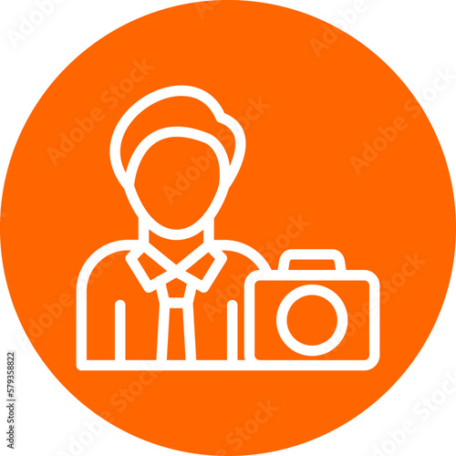 Vector Design Cameraman Icon Style
