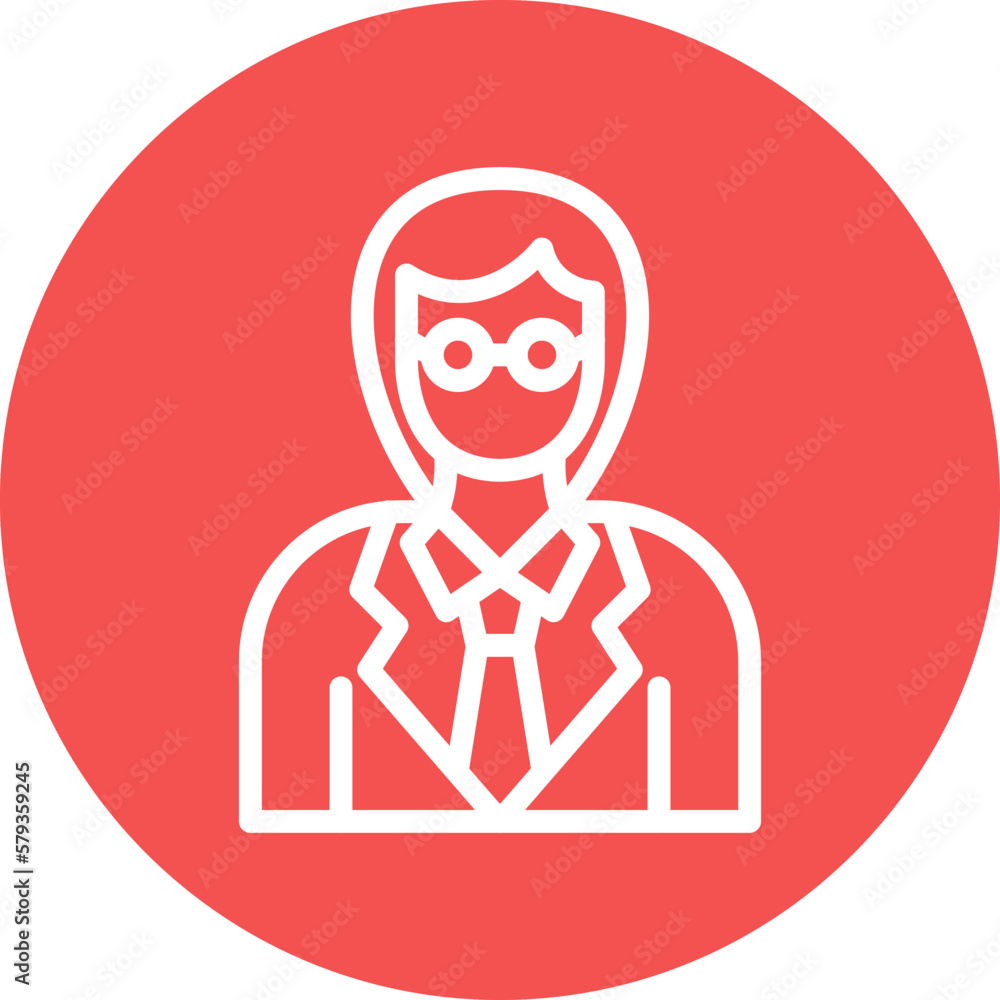 Vector Design Female Professor Icon Style Vector Design Female Professor Icon Style