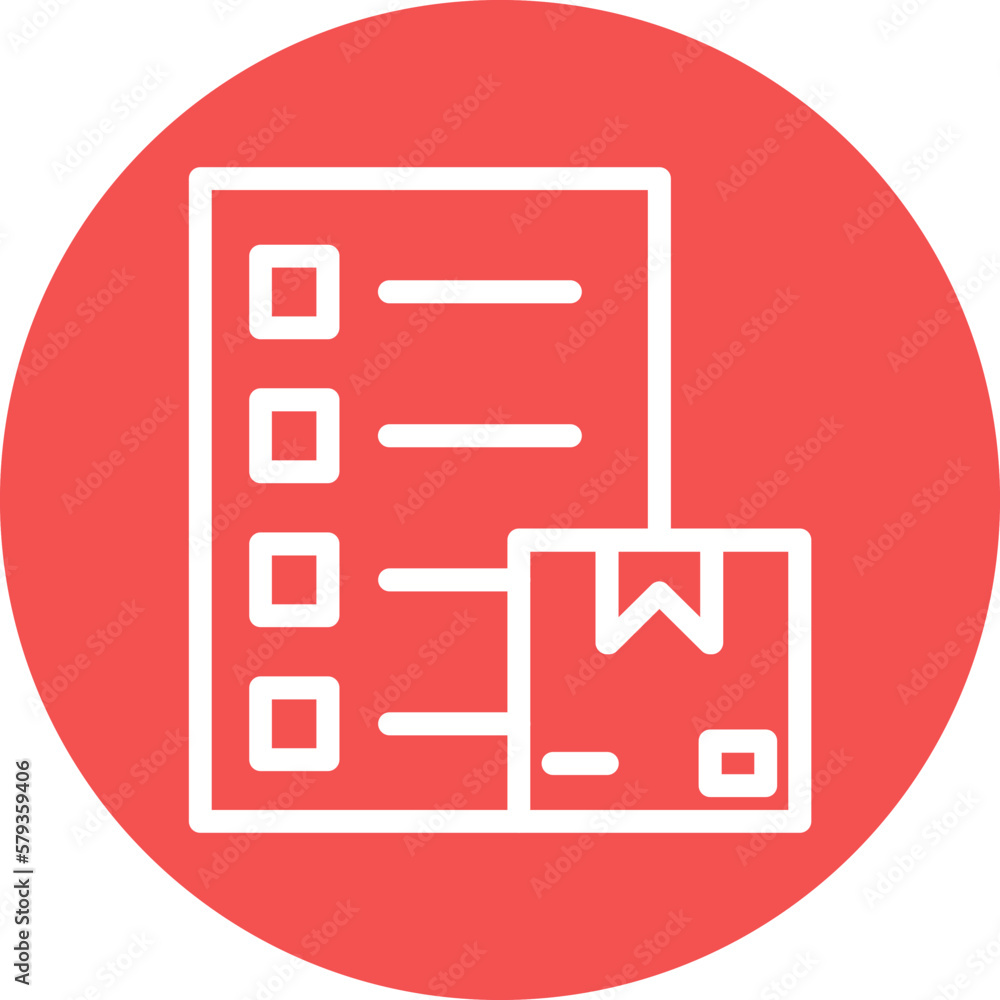 Vector Design Parcels Checklist Icon Style Vector Design Parcels Checklist Icon Style